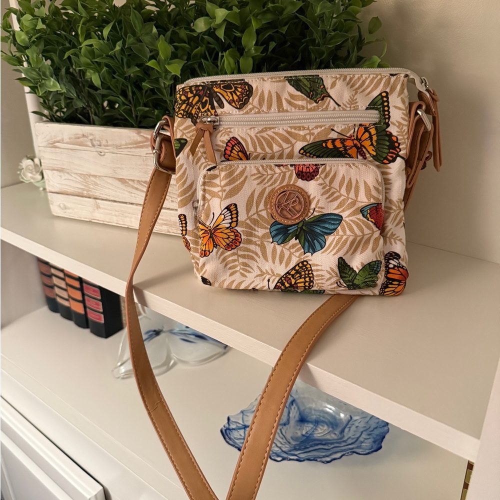 Kim Rogers Multicolor Butterfly Crossbody Bag